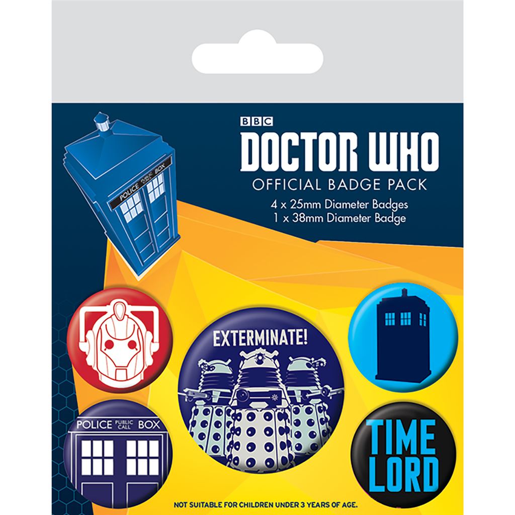 Doctor Who Badge Pack