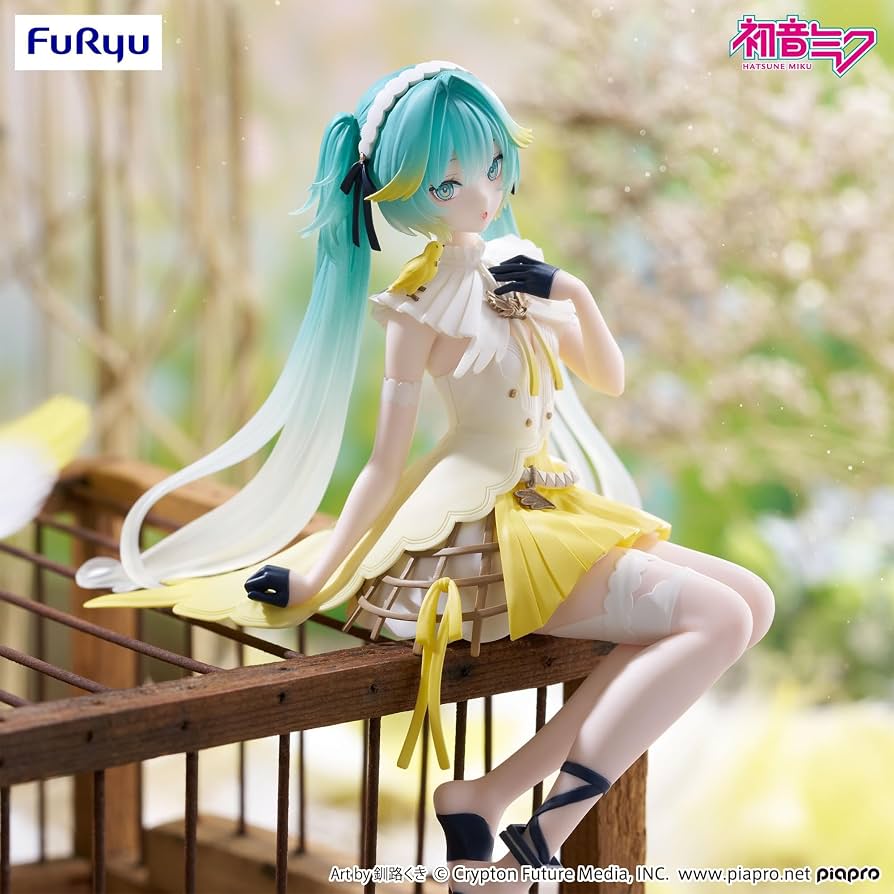 Hatsune Miku Noodle Stopper Canary Bird Statue