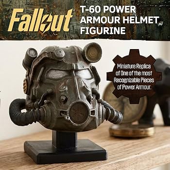 Fallout T-60 Helmet Miniature Replica Figurine