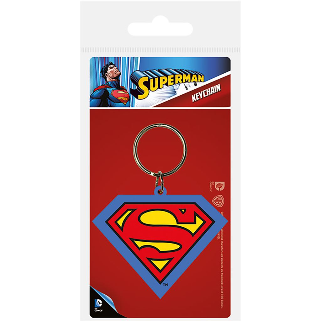 Superman Rubber Shield Keychain