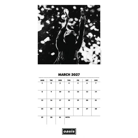 Oasis 2027 Official Square Wall Calendar