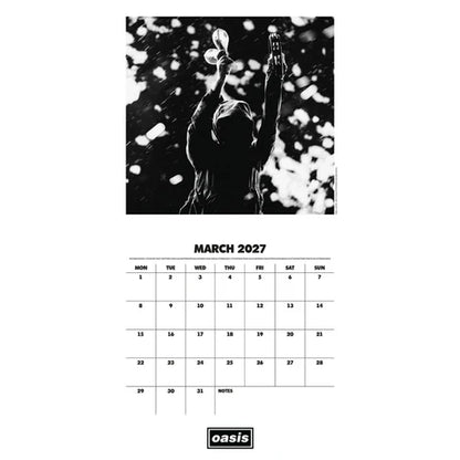 Oasis 2027 Official Square Wall Calendar
