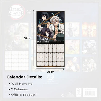Demon Slayer Official 2027 Square Wall Calendar