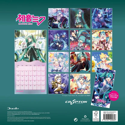 Hatsune Miku 2027 Square Wall Calendar