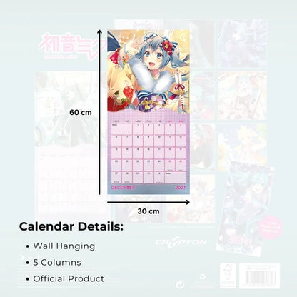Hatsune Miku 2027 Square Wall Calendar