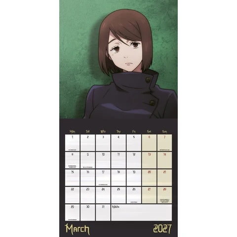 Jujutsu Kaisen 2027 Official Square Wall Calendar