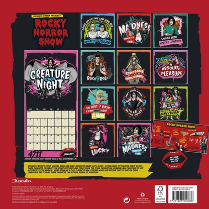 Rocky Horror Show Official 2027 Square Calendar