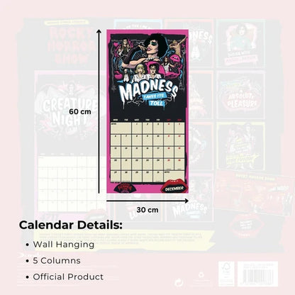 Rocky Horror Show Official 2027 Square Calendar
