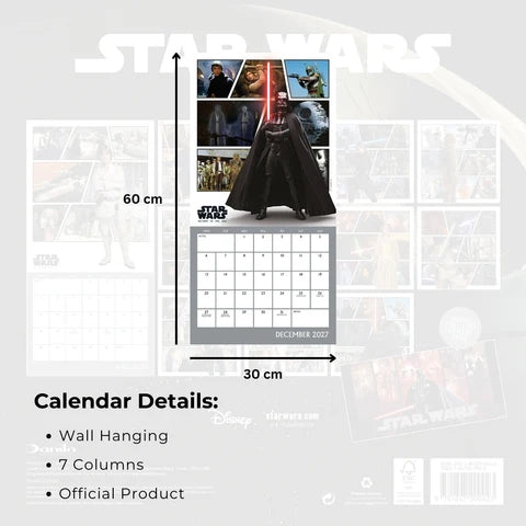 Star Wars Official 2027 Square Wall Calendar