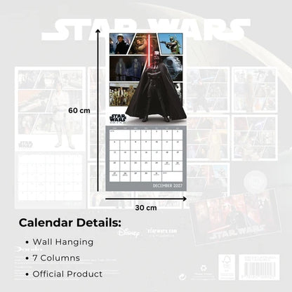 Star Wars Official 2027 Square Wall Calendar