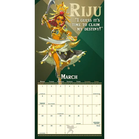 The Legend of Zelda 2027 Official Square Wall Calendar