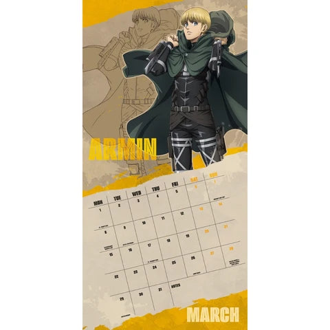 Attack on Titans Official 2027 Square Wall Calendar