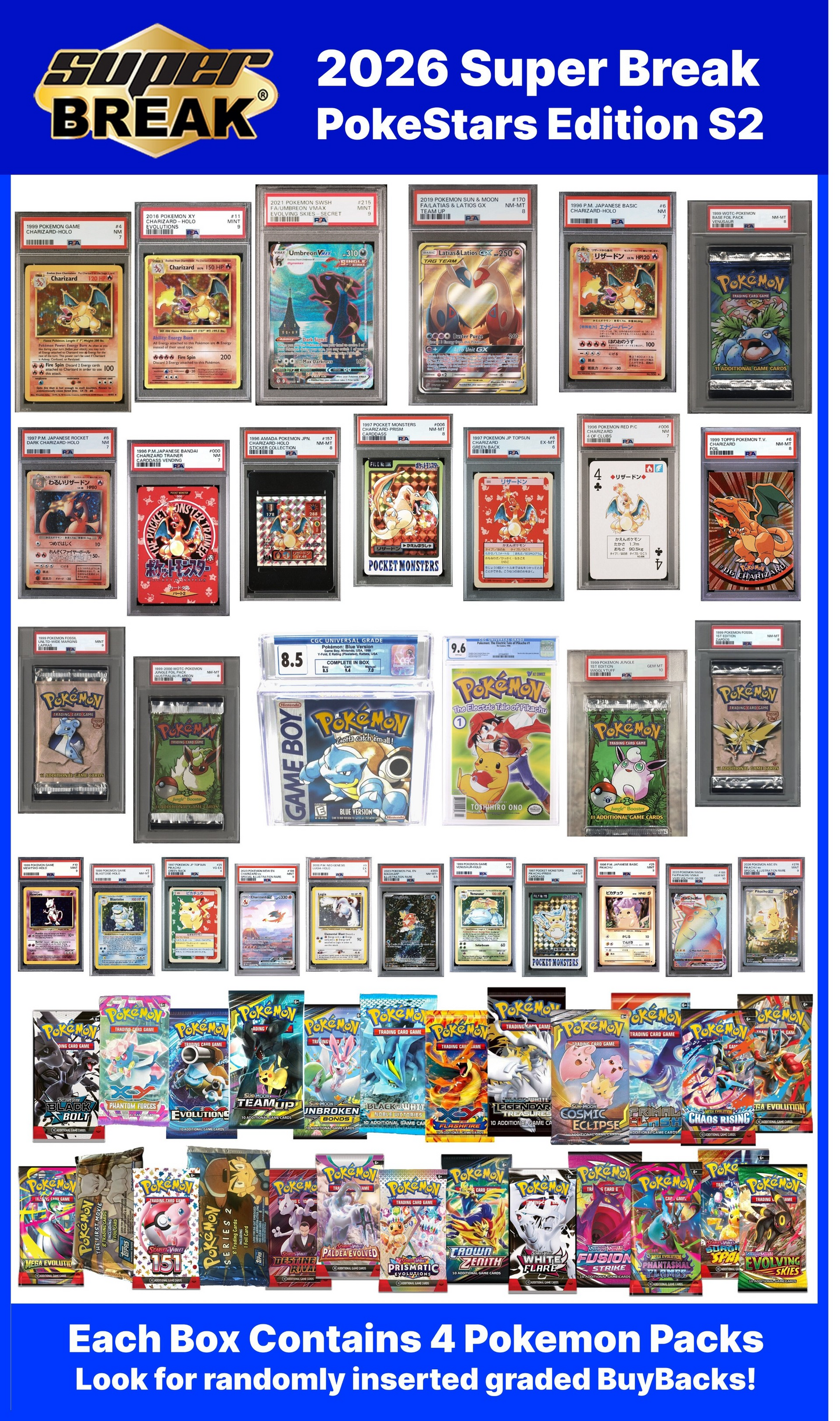 Pokemon 2026 Super Break Poke Stars Series 2 Box