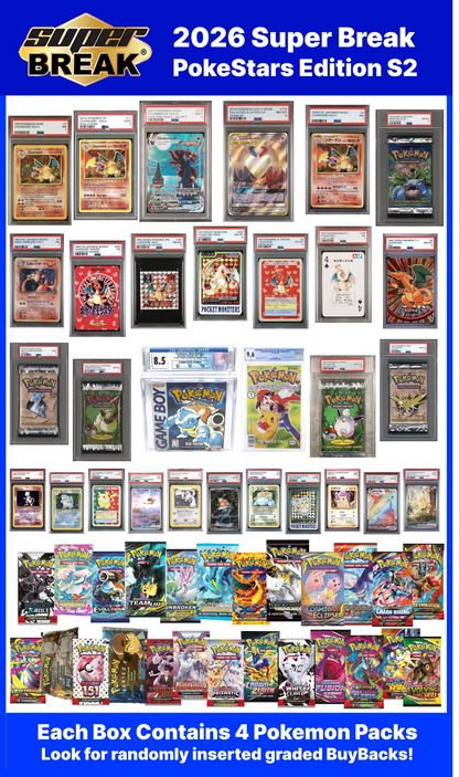 Pokemon 2026 Super Break Poke Stars Series 2 Box