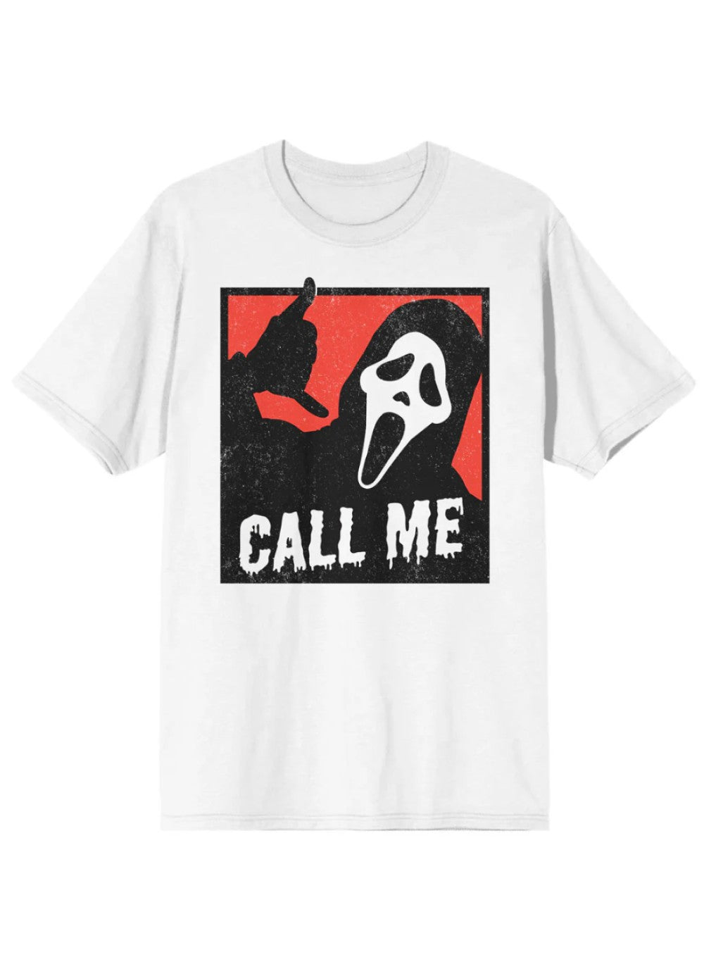 Ghost Face 'Call Me' Adults T-Shirt (Small)