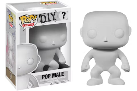 POP! Custom: DIY: POP Male (White/Grey)