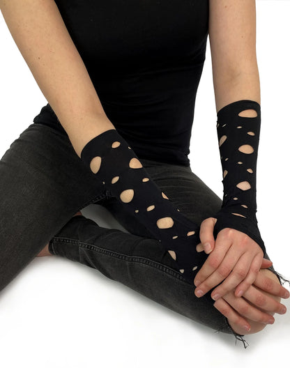 Hole Sleeve Gloves