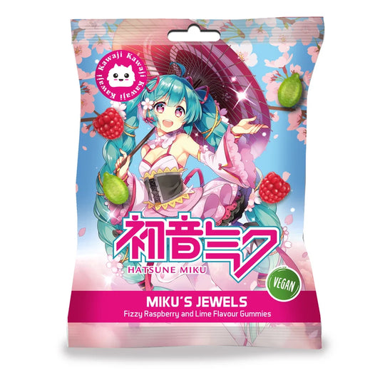 Hatsune Miku's Jewels Lime and Raspberry Gummies