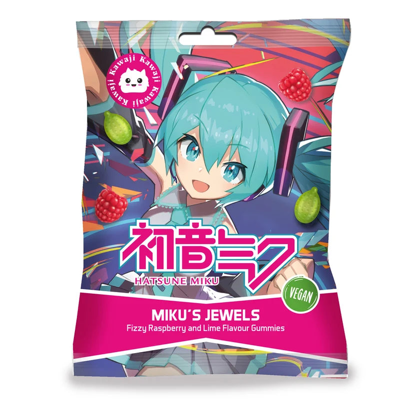 Hatsune Miku's Jewels Lime and Raspberry Gummies