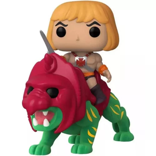POP! Rides: MOTU: He-Man on Battle Cat (flocked)