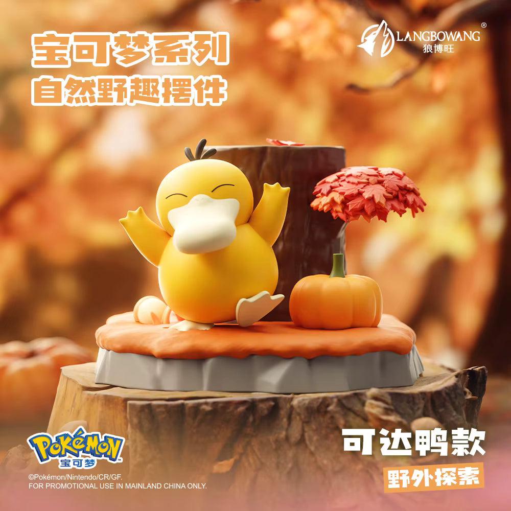 Pikachu & Eevee Nature Statue