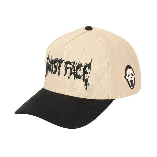 Ghost Face Adults Pre Curved Snapback White