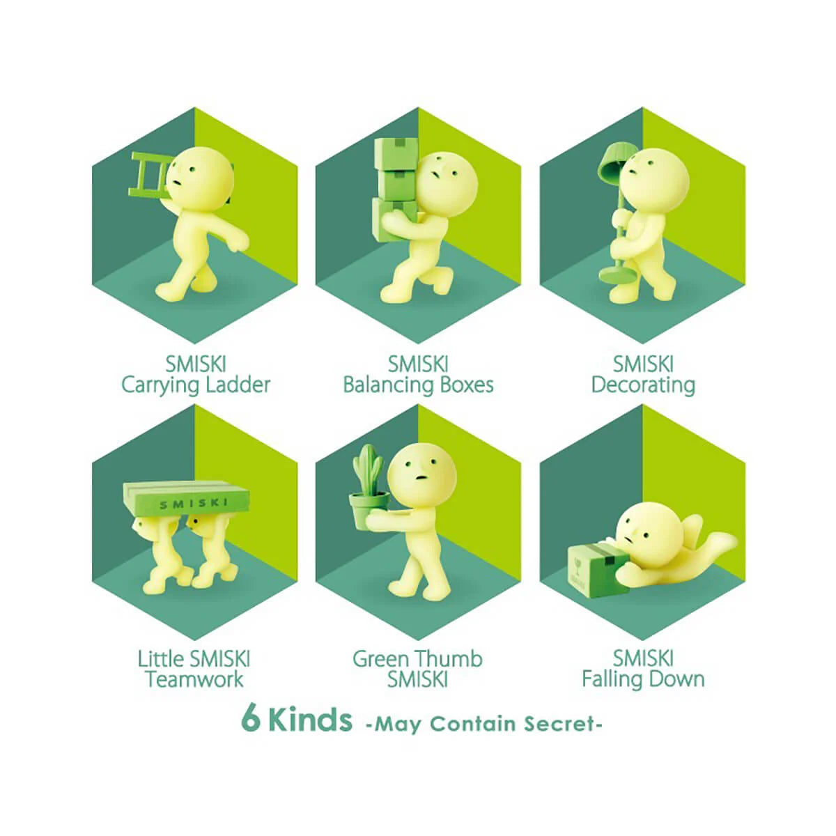 Smiski Moving Mini Figures