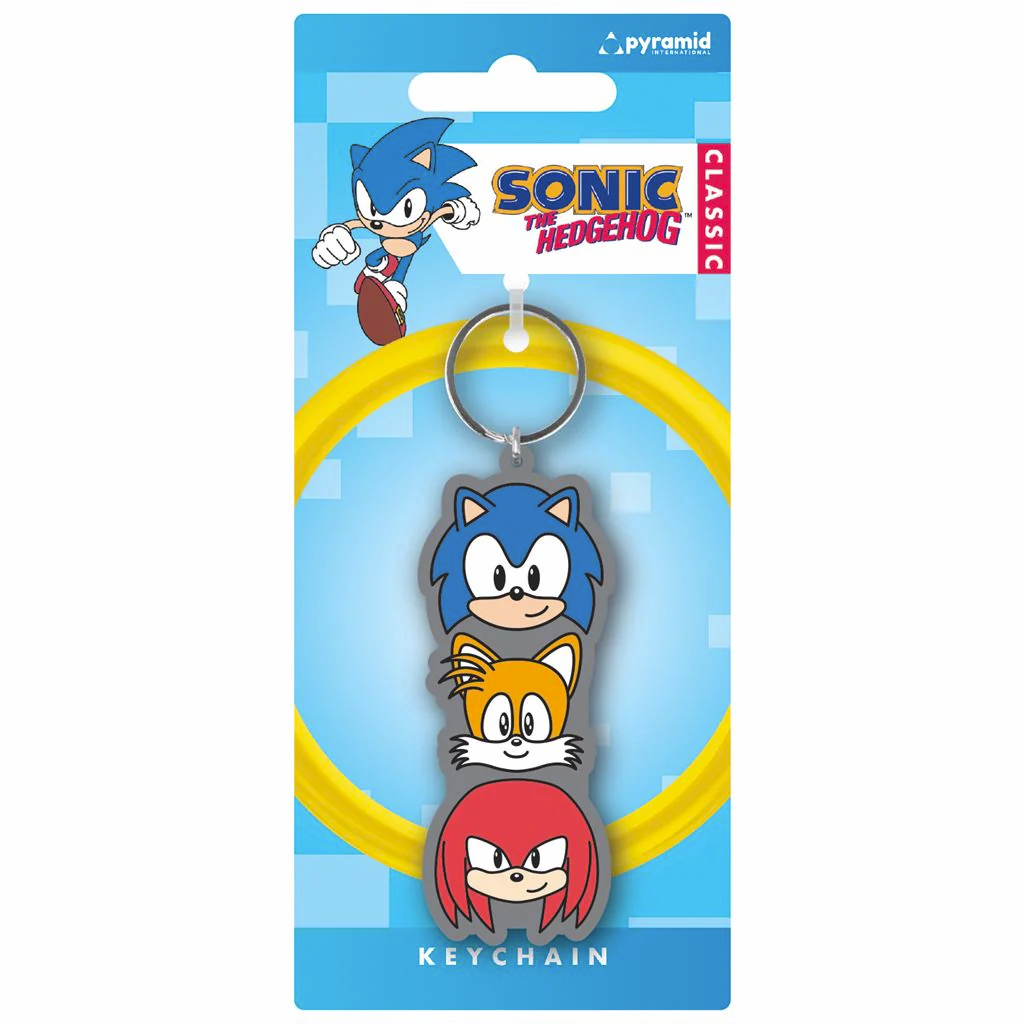Sonic The Hedgehog (Trio Stack) PVC Keyring