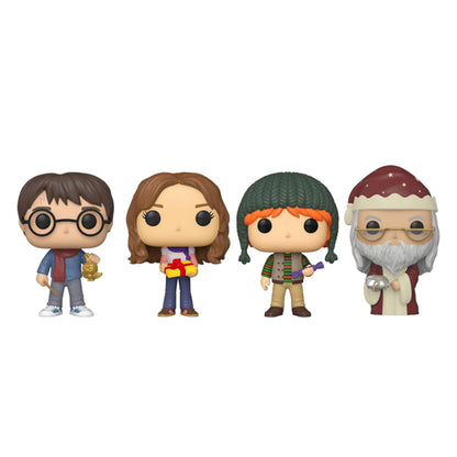 POP! HP: Harry/ Hermione/ Ron/ Dumbledore Xmas 4PK