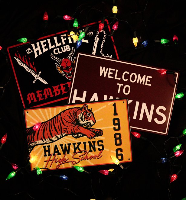 Stranger Things Set of 3 Tin Signs