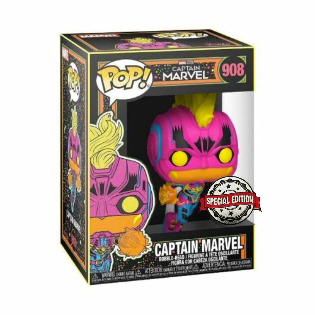 POP! Marvel: Captain Marvel Blacklight 908