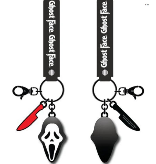 Ghostface Molded with Knife Icon Key Chain