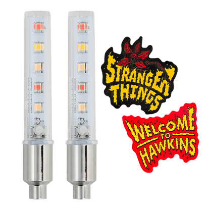 Stranger Things 5 LED Bike Lights and Stickers