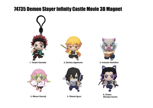 Demon Slayer Infinity Castle Movie 3D Foam Magnets