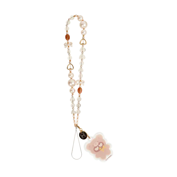 Sanrio Acrylic Beaded Strap - Latte Bear [Badtz-ma