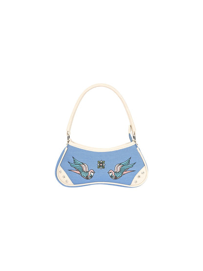 Banned Apparel: Blue Marilou Swallow Handbag