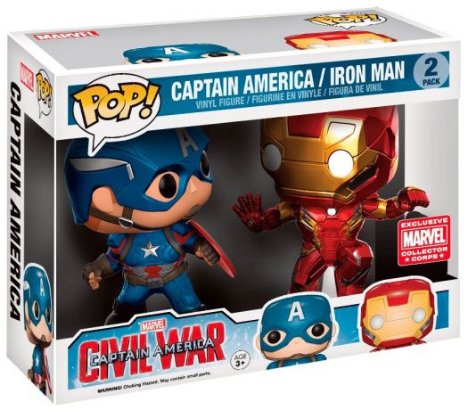 POP: Civil War Captain America Iron Man Double Pk