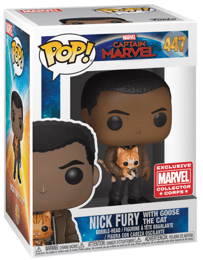 POP Marvel: Captain Marvel: Nick Fury with Goose