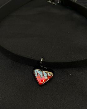 Flame Heart Choker