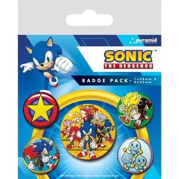 Sonic The Hedgehog Speed Team Badge Pack