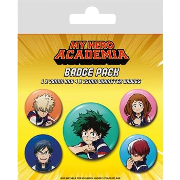 My Hero Academia Characters Team Badge Pack