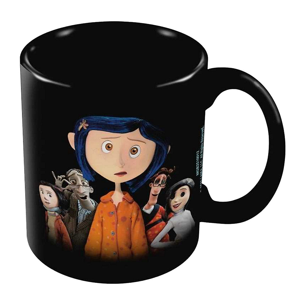 Coraline (Puzzled) Black Pod Mug