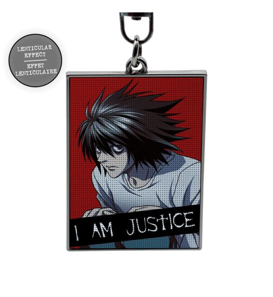 Death Note Justice Lenticular Metal Keychain