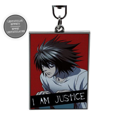 Death Note Justice Lenticular Metal Keychain