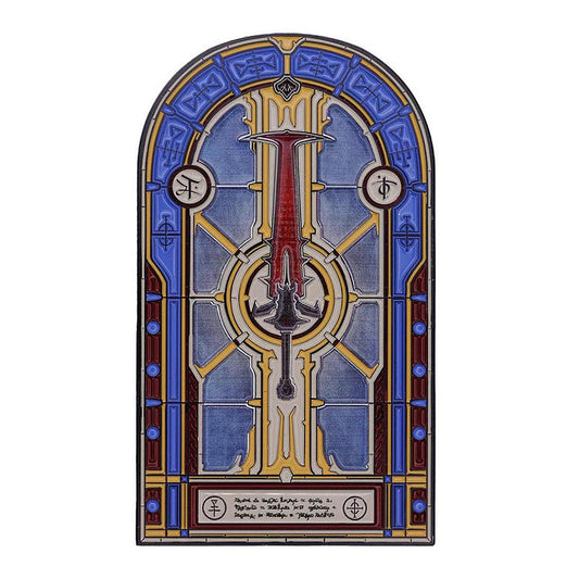 Doom Crucible Sword Stained Glass Window Ingot