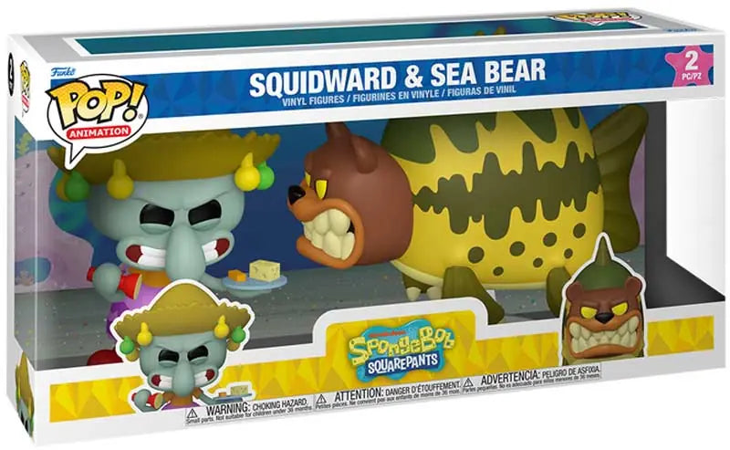 POP! Animation: SpongeBob SquarePants S5 - Squidward & Sea Bear 2-Pack