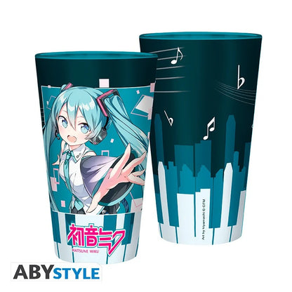 Hatsune Miku Large Glass - 400ml - Musical City