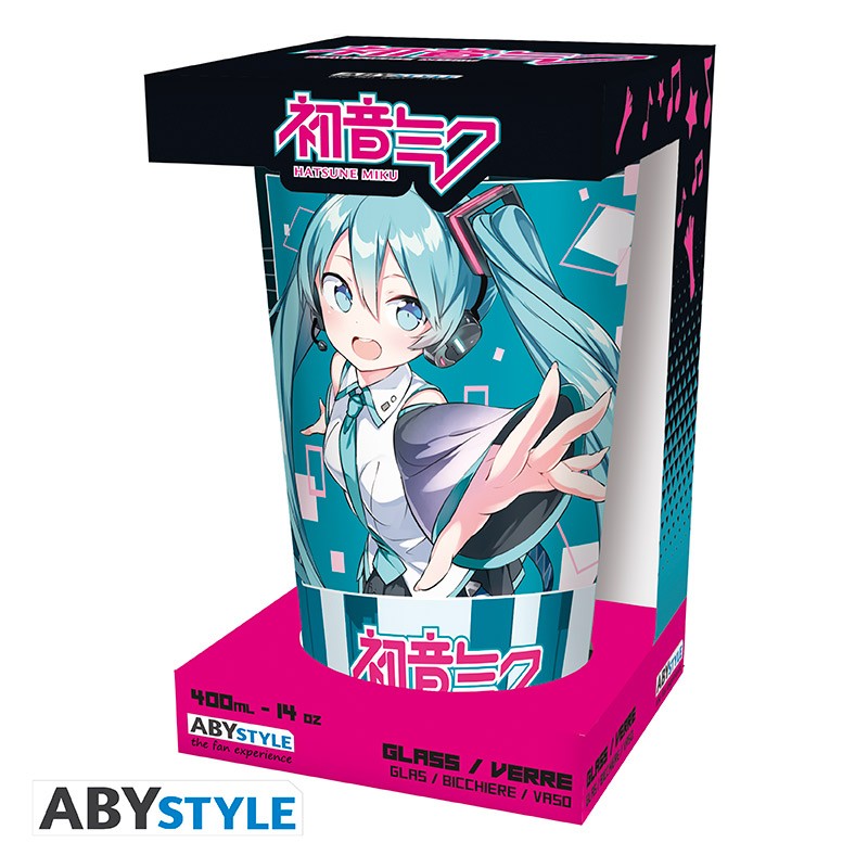 Hatsune Miku Large Glass - 400ml - Musical City