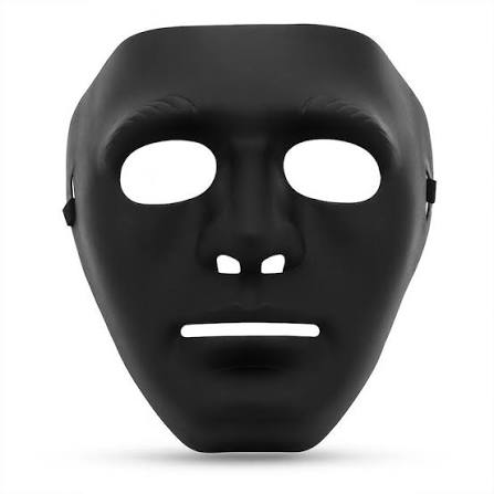 Deluxe Black Robot Mask