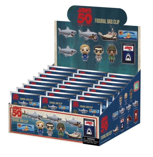 Jaws 3D PVC Bag Clips 50th Anniversary